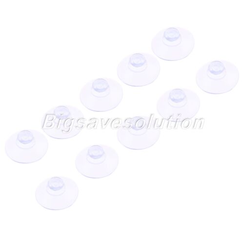 100pcs Clear Suction Cup Sucker Holder 20mm Wall Fridge Hook Hanger Rubber HQ - Picture 4 of 12