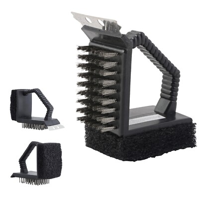 2 X 3 in 1 Grillbürste / Drahtbürste /BBQ/ Grill Zubehör/ Grillen/Roste Reiniger