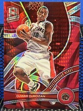 2021-22 Panini Spectra DEMAR DEROZEN Asia Red Prizm Raptors Spectacular Debut