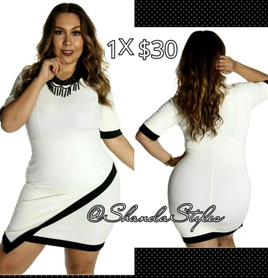 white fitted club dress