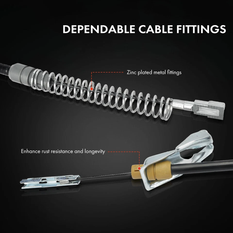 1x Rear Driver Left Side Parking Brake Cable for Ford E-150 E250 E350 Super Duty - Imagem 4 de 4