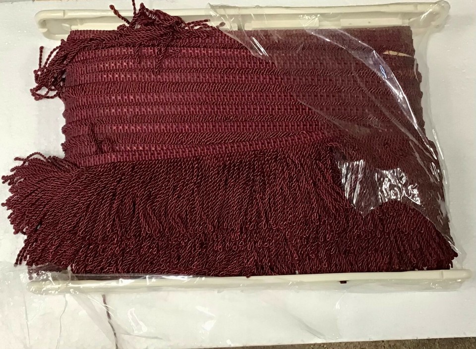 J16 Upholstery Trim 3" Burgundy Bullion Fringe Price for 24 yds eBay