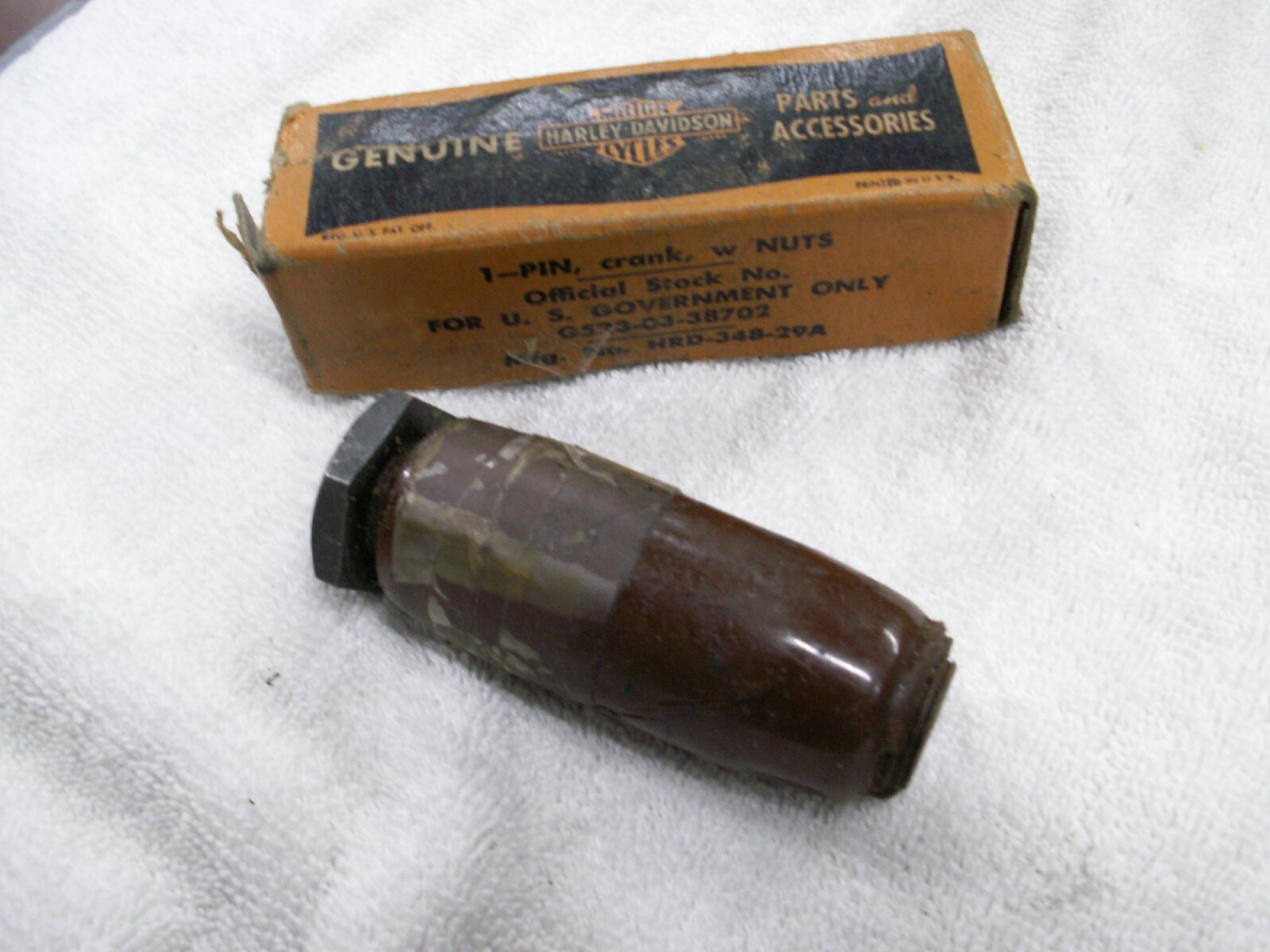 OEM Harley RL, WL, G model Flathead 45 NOS flywheel crank pin, 1932