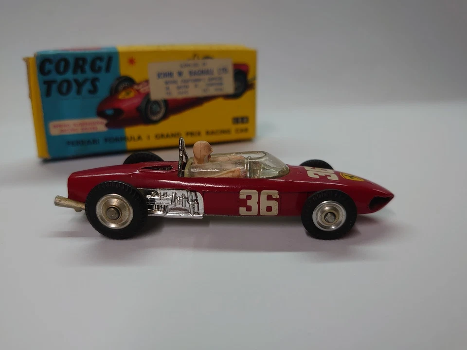 CORGI TOYS VINTAGE 1/43 FERRARI FORMULA 1 NR.54 1960 - OTTIME CONDIZIONI!!!! - Immagine 2 di 4