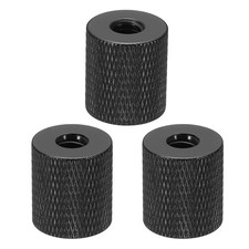 Tripod Screw Adapter Camera Screw Mount 1/4" Female to 1/4" Female Black 3Pcs