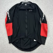 Gore Bike Wear Jacket Womens XXL Black Red Windstopper Soft Shell Cycling Riding