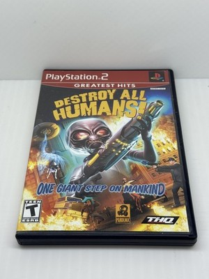Destroy All Humans (Sony PlayStation 2, 2005) CIB Complete with Disc and Manual
