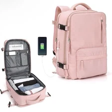 Large Carry On Travel Backpack USB Charging 17.3" Laptop Bag Airline approved