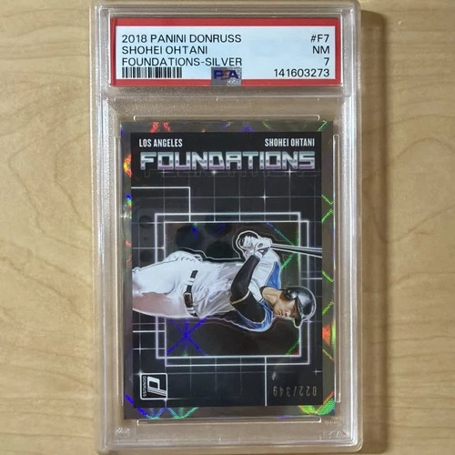 2018 Donruss Shohei Ohtani Foundations Silver /349 PSA 7