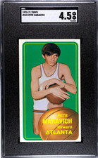 1970-71 Topps #123 Pete Maravich RC Rookie SGC 4.5 VG-EX+ Nice Color