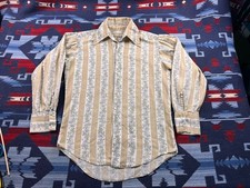 Vtg 50s 60s Towncraft Shirt Penneys Button Up Rockabilly MCM Shirt Floral Sz M