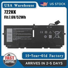 NEW Battery For DELL XPS 13 9310 9300 9380 2020 0WN0N0 02XXFW 2XXFW 722KK 52Wh
