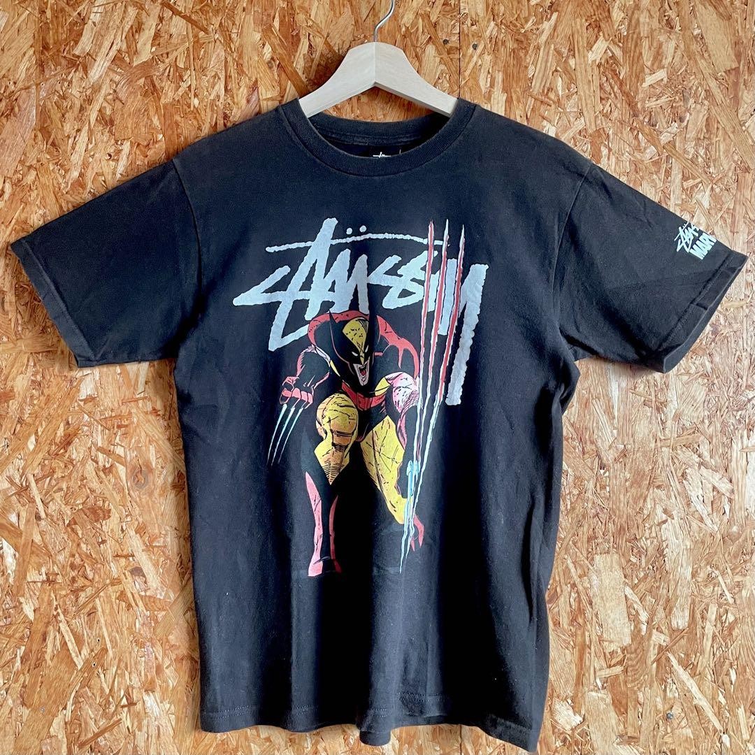 Stussy MARVEL Wolverine X-MEN collaboration T-shirt size S vintage