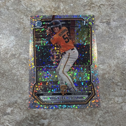 2026 Bowman Chrome Luis Hernandez 1st Speckle Refractor /299 Giants 