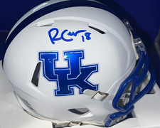 RANDALL COBB KENTUCKY WILDCATS JSA AUTHENTICATED SIGNED WHITE MINI HELMET