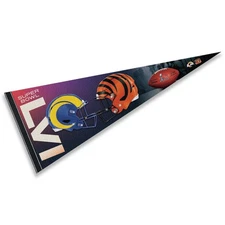 Dueling Teams Pennant for Super Bowl LVI Flag