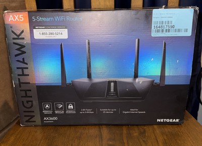 NETGEAR Nighthawk AX3600 RAX41-100NAS 4 Port 1000 Mbps Wireless Router