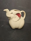 Vintage Shawnee Pottery Elephant Pitcher Creamer White Ceramic 4.5" USA