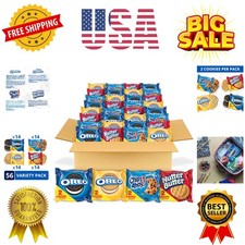 OREO , OREO Golden, CHIPS AHOY  Nutter Butter Cookie Snacks Variety Pack, 5...