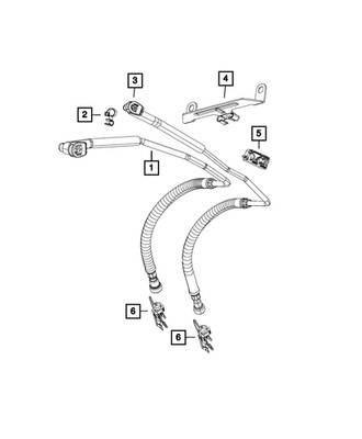 Genuine Mopar Fuel Vapor Tube 68264863AA