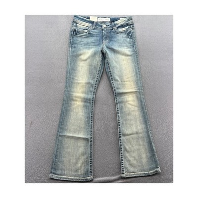 BKE Buckle Payton Flare Jeans Womens 29R Blue Curvy Fit Mid Rise Denim Pants