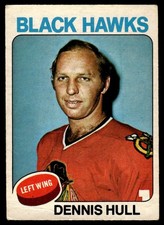 1975-76 O-Pee-Chee *C* Dennis Hull Chicago Blackhawks #254