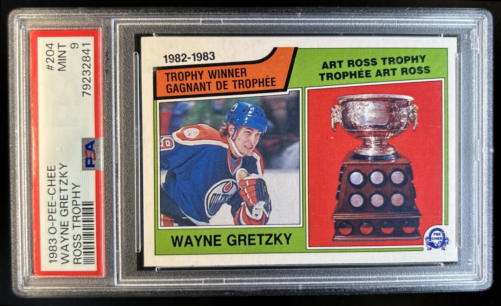 1983-84 O-Pee-Chee Wayne Gretzky #204 Oilers PSA 9