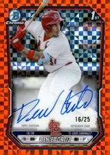 DENIEL ORTIZ AUTO 2026 Bowman Chrome Prospects /25 Autographs Orange X ID:169747