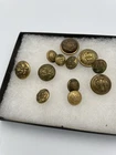 Various Military Buttons Civil War- Vietnam Age