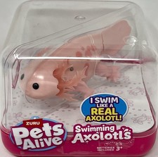 Zuru Pets Alive Axolotl Swimming PINK Robotic Pet Figure