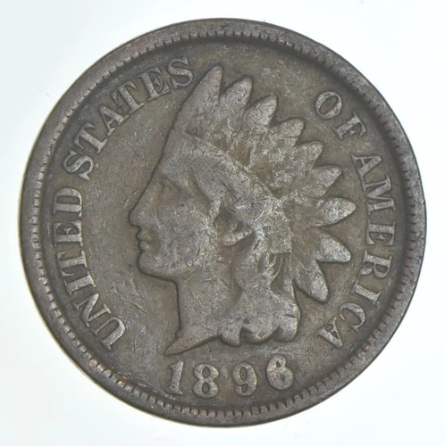 1896 Indian Head Cent AC Average Circ *1495