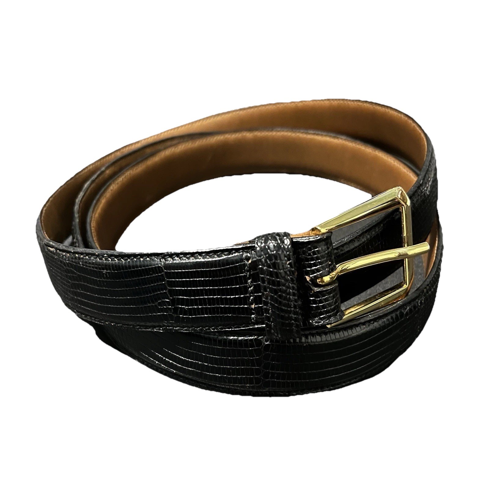 Hand Crafted Trafalgar Java Lizard Leather Belt B… - image 2