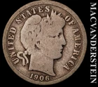 1906-O Barber Dime- Semi Key Better Date- No Reserve #K526