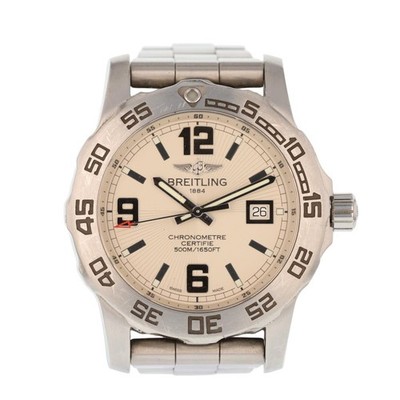 Breitling Colt 44mm Silver Dial Quartz Stainless Steel Men's Wristwatch