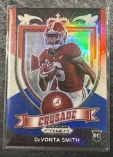 2021 Panini Prizm Crusade Red White & Blue DeVonta Smith #165 Alabama Rookie