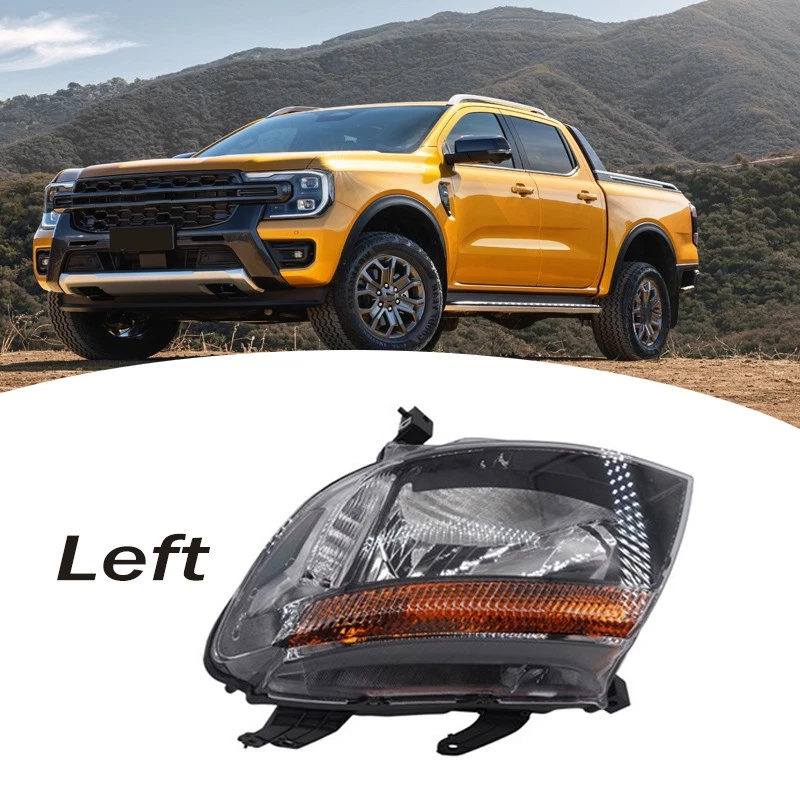 LH Passenger Head Light Lamp Chrome For Ford Ranger PX Series 1 09/2011~15 Left - image 2 of 4