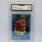 2013 Topps Silver Slate Blue Sparkle #338 Mike Trout Card! GMA 10!