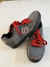 Five Ten Freerider Grey Red Mountain Biking Stealth Rubber Shoes Mens Size 11.5