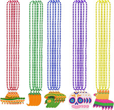 20Pcs Cinco De Mayo Decorations Fiesta Party Favors Fiesta Beaded Necklaces for