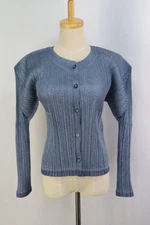 PLEATS PLEASE Blue Jacket ISSEY MIYAKE 140 9737