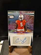 CJ CLARK 2025 Sage Football AUTO #A-CJC Rookie RC Hurricanes