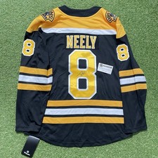 Cam Neely Signed Boston Bruins Black Fanatics Jersey COA Bruins HOF 2005 Winger