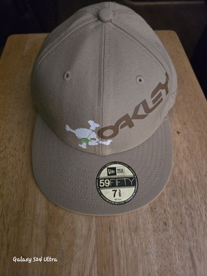 Oakley Hat Cap Mens KHAKI Fitted New Era 9Fifty Original Fit Y2k 7-3/8 KHAKI 