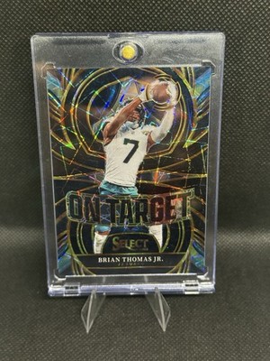   2025 Panini Select Brian Thomas Jr Black Prizm 1/1 On Target SSP Jaguars  