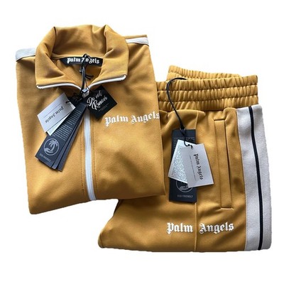 NWT Medium PALM ANGELS Track Suit Rare Gold / Mustard Yellow Jacket Pants Set