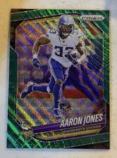 2025 Panini Prizm - Aaron Jones #7 Green Wave Prizm - Minnesota Vikings