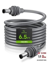 Starlink Mini DC Power Cord 18AWG Replacement 2M/6.5FT 2M/6.5FT DC Male to Male