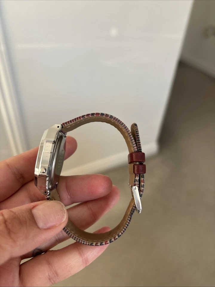 Casio Vintage A168WEFL-5AEF with Plaid Strap Digital Watch VGC Rarely Available - Image 4 of 4