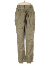 Love, Whit by Whitney Port Women Gold Faux Leather Pants 8