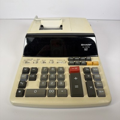 Sharp EL-1197PIII Heavy Duty Electronic Printing Calculator 12 Digit TESTED